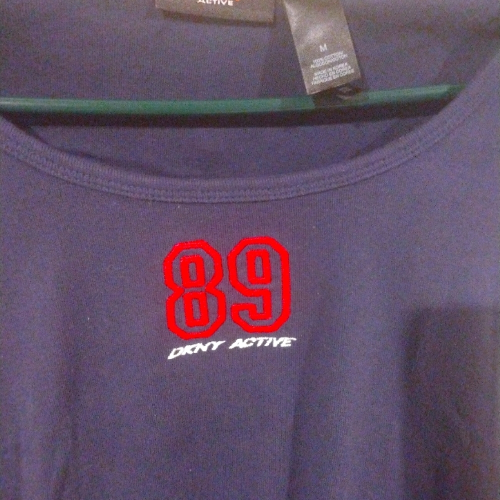 DKNY logo crop top